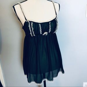 Victoria’s Secret Lace Black & Cream Nightie